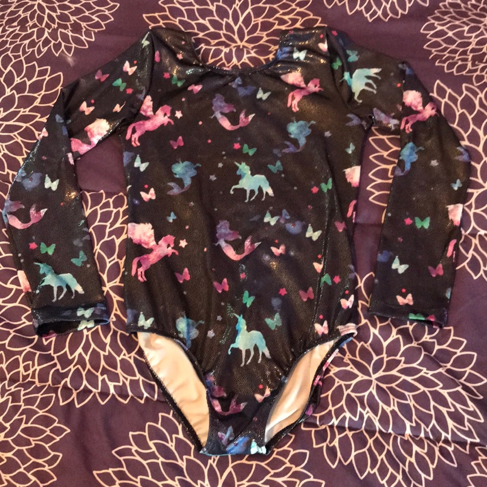 Long sleeve gymnastics or dance outfit